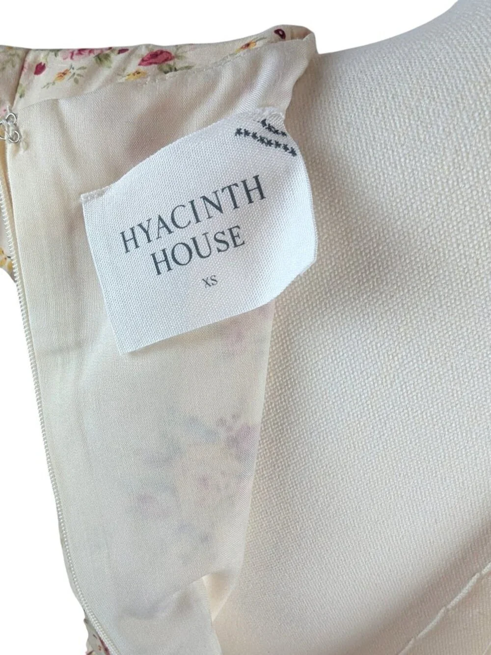 Tuckernuck Hyacinth House Top Floral Ava Peplum Cotton Blouse Long Sleeves XS